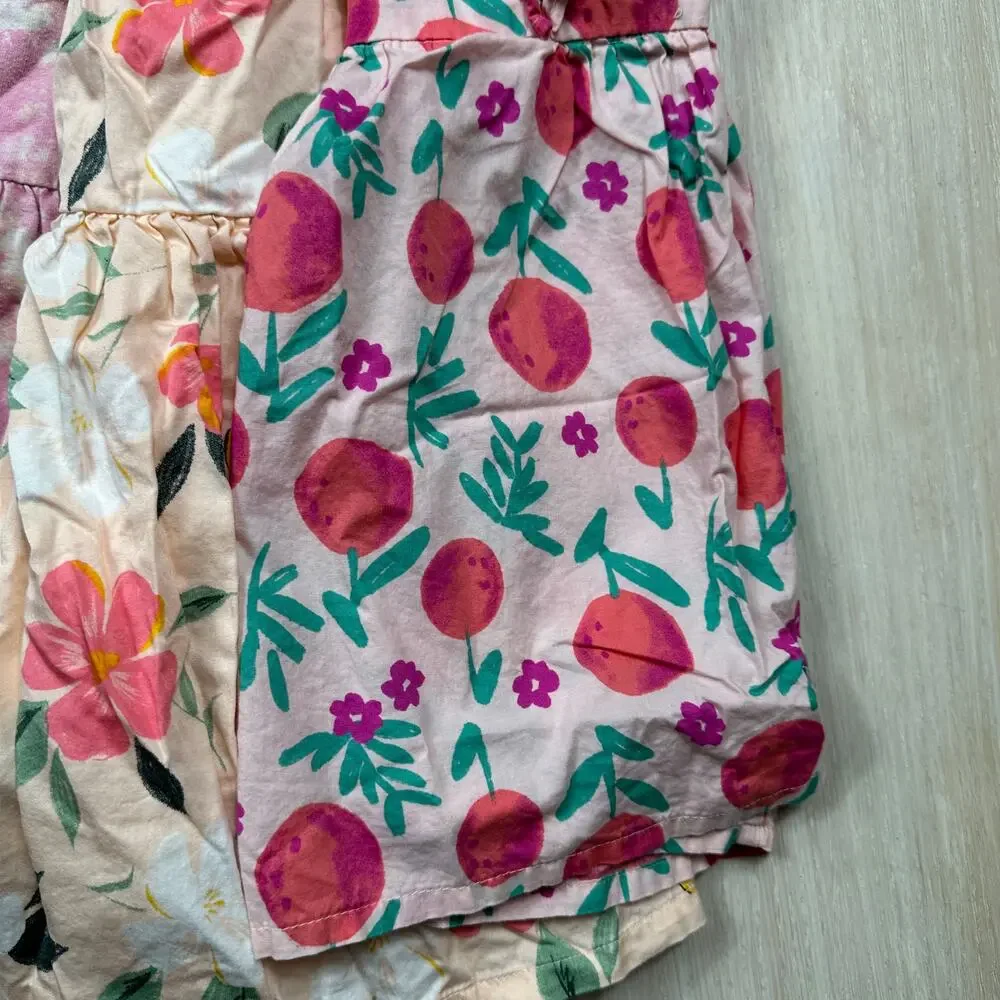 8 Piece Bundle Lot Hanna Andersson Cat & Jack Gymboree  Floral Summer Dress 3T